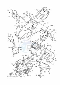 YXZ1000E YXZ1000R (B5J7) drawing FRONT FENDER