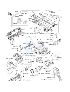 ZX636 C [NINJA ZX-6R] (C6F) D6F drawing CHASSIS ELECTRICAL EQUIPMENT