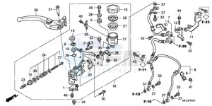 CBR1000RAA BR / ABS - (BR / ABS) drawing FR. BRAKE MASTER CYLINDER (CBR1000RA)