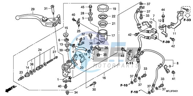 FR. BRAKE MASTER CYLINDER (CBR1000RA)