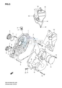 GSX-R750 (E2) drawing CRANKCASE COVER