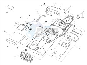 SHIVER 900 E4 ABS NAVI (APAC) drawing Saddle compartment