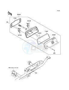 KVF750_4X4_EPS KVF750GDF EU drawing Taillight(s)