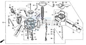 TRX350TM RANCHER S drawing CARBURETOR