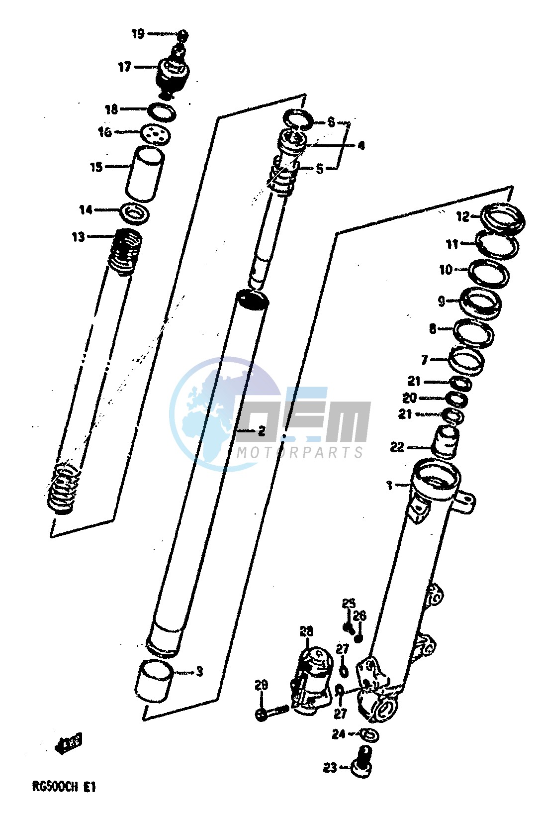 FRONT RIGHT DAMPER