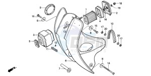 C70Z 50 drawing FRONT COVER/AIR CLEANER