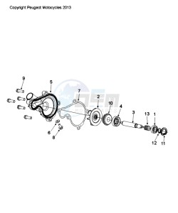 SAT 2 400 MX drawing WATER PUMP