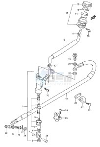 RMX250 (E1) drawing REAR MASTER CYLINDER (MODEL L)