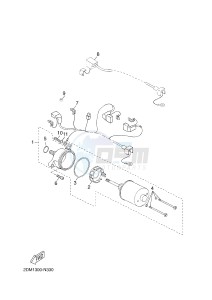 YPR125R XMAX 125 EVOLIS 125 (2DM3) drawing STARTING MOTOR