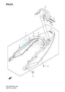 GSF1200 (E2) Bandit drawing SEAT TAIL COVER (GSF1200SK6 SAK6)