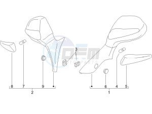 X9 125 Evolution potenziato (UK) drawing Mirrors