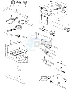 KZ 650 B (B1-B3) drawing SPECIAL SERVICE TOOLS "A"