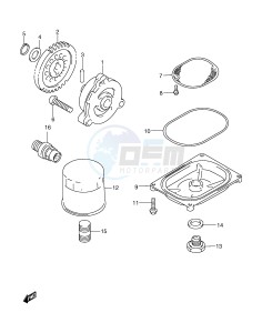 LT-A500F (E24) drawing OIL PUMP