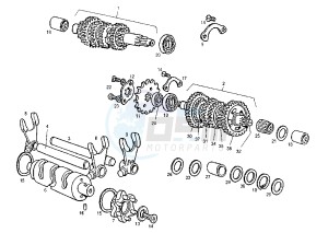 GPR REPLICA RACING - 50 cc drawing CRANKCASE