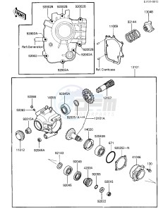 ZL 600 A [ZL600 ELIMINATOR] (A1-A2) drawing FRONT BEVEL GEARS