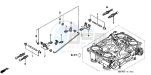 VFR800A9 ED / ABS MME TWO drawing THROTTLE BODY (COMPONENT PARTS)