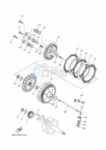 MT-125 MTN125-A (B6G2) drawing CLUTCH