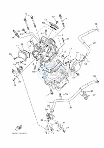 YFM700FWB YFM7NKDXK (B6K7) drawing CYLINDER HEAD