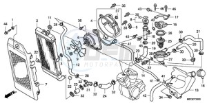 VT750C9 Europe Direct - (ED / MME) drawing RADIATOR