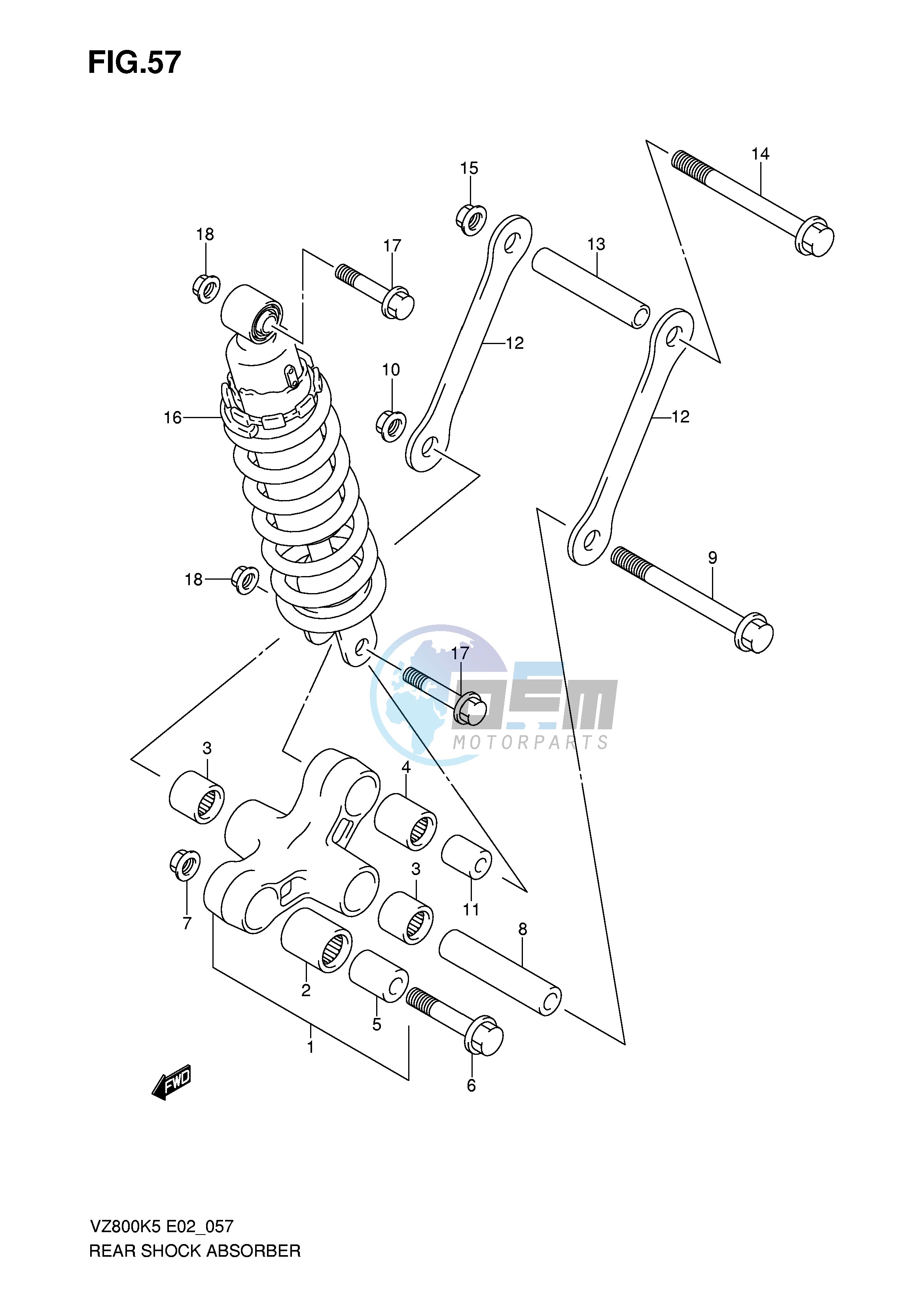 REAR CUSHION LEVER