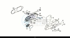 CRUISYM a 300 (LV30W2-EU) (M1) drawing L CRANK CASE COVER