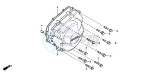 CBR600F4 drawing GENERATOR COVER