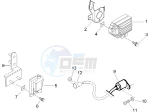 Liberty 125 4t drawing Voltage Regulators - Electronic Control Units (ecu) - H.T. Coil