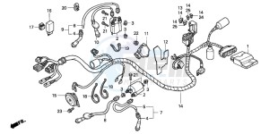 VT750C drawing WIRE HARNESS