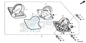 CBR250RF CBR250R Europe Direct - (ED) drawing METER