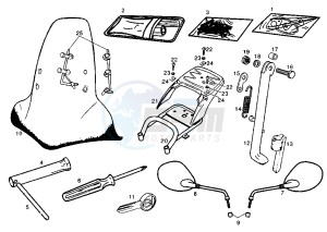 ATLANTIS - 50 cc drawing ACCESSOIRES