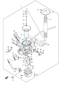 VZ800 (E3-E28) MARAUDER drawing REAR CARBURETOR