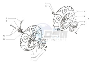 Ark LC Blue-Silver 125 drawing Front wheel-Rear wheel