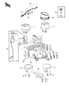 KZ 1000 C [POLICE 1000] (C2-C4) [POLICE 1000] drawing METERS_IGNITION SWITCH -- 79-81C4- -