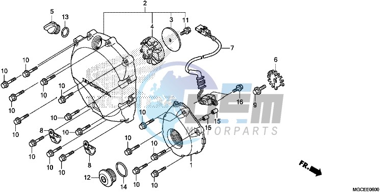 RIGHT CRANKCASE COVER