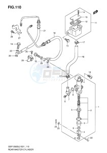 GSF-1250S ABS BANDIT EU drawing REAR MASTER CYLINDER