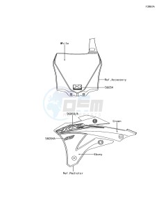 KX85-II KX85DFF EU drawing Decals