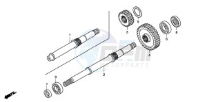 TRX420FE FOURTRAX ES drawing FINAL SHAFT