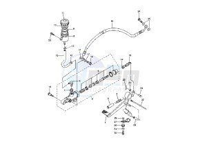 YZF R6 600 drawing REAR MASTER CYLINDER