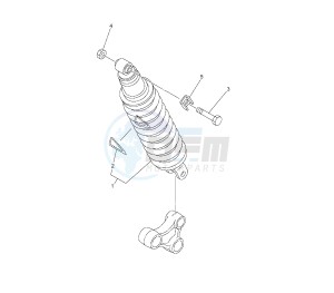 XT X 660 drawing REAR SHOCK ABSORBER