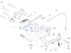 V9 Bobber 850 (EMEA) drawing Rear master cylinder