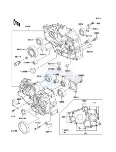 KLF250 KLF250A9F EU GB drawing Crankcase