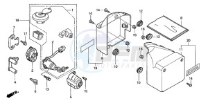 VT750DC SHADOW SPIRIT drawing SIDE COVER