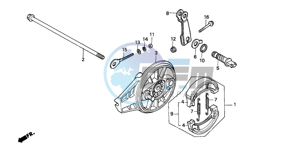 REAR BRAKE PANEL