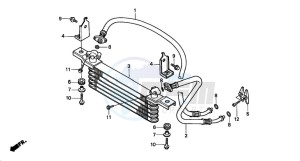 TRX450S drawing OIL COOLER