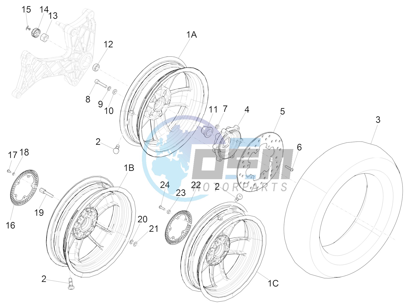 Rear wheel