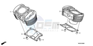 VT750CA9 KO / MK ST drawing CYLINDER