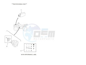 YFM700FWBD KODIAK 700 EPS (BGFD) drawing WVTA Performance, Labels