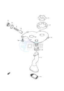 DF 25 V-Twin drawing Oil Pump