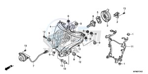 CB1000RAE CB1000R ABS E drawing HEADLIGHT