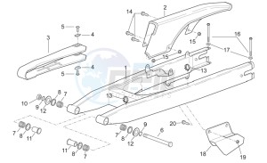 etx 125 1998 drawing Swing arm